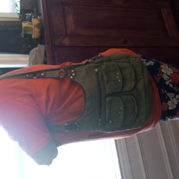 COPY - Women or men's army green cloth bag - Picture 9 of 9